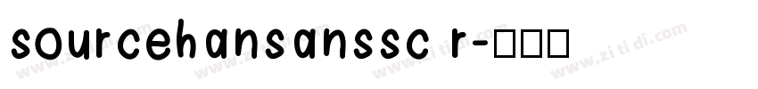 sourcehansanssc r字体转换